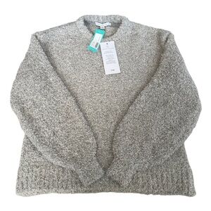Threads 4 Thought Naia Boucle Sweater Heather Gray Crewneck Balloon Sleeve